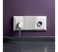 Vaguelly Boîtier de Protection pour Prise Électrique Encastrée 12X12 CM en Acier Inoxydable Cache-Prise Résistant aux Intempéries Protection Sécurisée Extérieure pour Jardin et