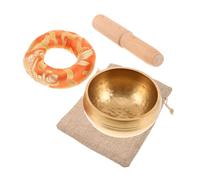 Vaguelly Bol Chantant Tibétain Fait Main Cuivre pour et des Chakras avec et Accessoires Portable pour Yoga et Relaxation Spirituelle