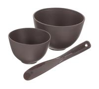 Vaguelly Bol Silicone pour Soin Visage et Cire Lot Noir Café Bol Facial et Outil de Mélange pour Masque DIY Pot Intérieur pour Chauffe-cire Résistant et Facile à Nettoyer