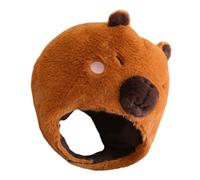 Vaguelly Bonnet en Peluche Motif Gros Rongeur Doux et Confortable, Chapeau de Déguisement Festival pour Fête, Couvre-chef Mignon pour Cosplay et Accessoires Photo Amusants