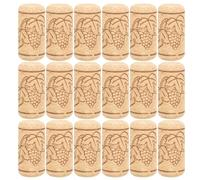 Vaguelly Bouchons en Bois 50pcs pour Bouteilles de Vin Étanches, Conservation et Décoration Idéale pour Dégustation
