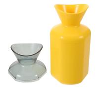 Vaguelly Bouteille de Cri Silencieuse Jaune en Plastique Solide Design Ergonomique Unique pour Gestion du Stress au Bureau Dortoir