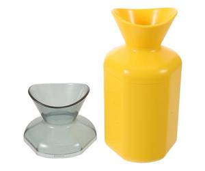Vaguelly Bouteille de Cri Silencieuse Jaune en Plastique Solide Design Ergonomique Unique pour Gestion du Stress au Bureau Dortoir