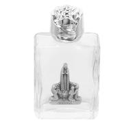 Vaguelly Bouteille Verre pour Eau Sainte Conteneur de Parfum Église avec Capuchon Flacon Vide Réutilisable pour Baptême et Décorations de Mariage
