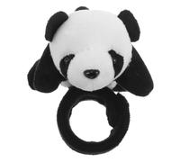 Vaguelly Bracelet à Claquer Décoration Créative Panda en Peluche Rembourrage en Coton PP, Accessoire Vélo Polyvalent pour Guidon de Vélo et Fêtes d'anniversaire