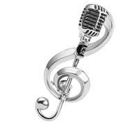 Vaguelly Broche Note De Musique Microphone Épingle De Sûreté Pour Vêtements Bijoux De Bal Pour Femme Fille Mariage Noël Accessoires De Costume