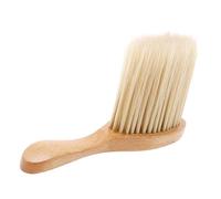 Vaguelly Brosse à Cheveux Bois pour Nettoyage Cheveux Coupés Balayette Col Pratique Poils Longs Nylon pour Salon et Usage Quotidien