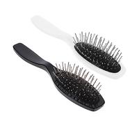 Vaguelly Brosse à Cheveux Démêlante Paddle Peigne Pour Hommes Et Femmes Brosse à Cheveux Noire Et Blanche Pour Démêlage Et Doux