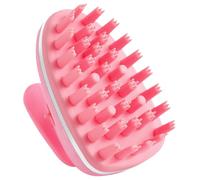 Vaguelly Brosse à Shampoing Électrique Étanche en Silicone 3 Têtes de Massage Vibrant Masseur de Cuir Chevelu Rechargeable Soin Anti-Démangeaison Couleur Rose pour Usage Quotidien