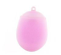 Vaguelly Brosse Bain Silicone Rose Massage Corps et Visage Épurateur Peau Doux Anti-bactérien pour Toute la Famille Facile à Suspendre et Sécher