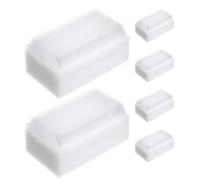 Vaguelly Brosse Sensorielle en Éponge Ultrasouple pour Garçon et Filles 6pcs Blanche Double Face pour Bain et Soins Doux Adaptée aux Bébés et Maternelles