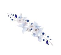 Vaguelly Butterfly Bridal Headpiece Chinese Hair Accessories Rhinestone Pearl Flower Hairband For Wedding Ancient Style Hairpin Elegant Bridal Hair Vine For Party And Festival