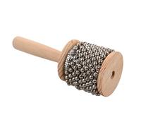 Vaguelly Cabasa en bois vibrant manuel Instrument de musique percussion avec perles en métal pour instrument de musique à percussion latino-américaine en classe