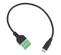 Vaguelly Câble D’Extension USB-c à Borne à Vis 5 Broches, Adaptateur De Transfert De Données Et Charge pour Périphériques Informatiques, Connexion Fiable, Usage Professionnel, Longueur Prolongée