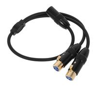 Vaguelly Câble répartiteur audio en Y XLR mâle vers double femelle, cordon de micro équilibré pour mixeur, enregistrement, studio, théâtre, karaoké, club, scène