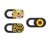 Vaguelly Cache pour Webcam D'ordinateur Portable et Tablette 3pcs en Abs Orange, Design Unique Ultra-Fin, Protège la Vie Privée et Bloque Les Menaces Numériques