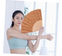 Vaguelly Cadre Pliant Bois pour Éventail DIY Branches Cadre Portable Robuste pour Fabrication Déventail Matériel Artisanal pour Mariage et Création Personnalisée