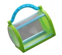 Vaguelly Cage à Insectes Portable Verte avec Poignée de Transport, Maison pour Garçon et Filles, Boîte D'exploration Nature en Plein Air, Éducatif pour Observer Insectes et Développer