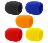 Vaguelly Capuchons de Anti-vent en Mousse pour Microphone 5 Pièces de Bruit, Facile à Installer, Accessoires Universels pour Scène et Enregistrement