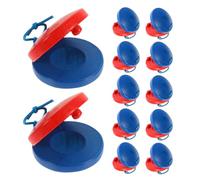 Vaguelly Castagnettes en bois pour enfants : instruments de percussion pour les doigts, jouets musicaux pour l'apprentissage du rythme dès la petite enfance.
