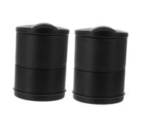 Vaguelly Cendrier De Voiture Multifonctionnel Led 2 Pièces, Petit Format, Léger, Couvercle Étanche, Fournitures Pour Voitures, Usage Automobile Pratique