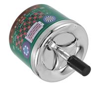 Vaguelly Cendrier Métallique Rotatif à Pression, Extincteur Sans Fumée Avec Couvercle, Ignifugé Et Facile à Nettoyer, Pour Usage Intérieur Et Extérieur, Bureau Et Table, Pour Fumeurs