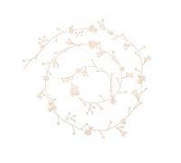 Vaguelly Chaîne De Cheveux Fleur En Coquillage Perlé Faite à La Main 1 Mètre Longue Dorée Décoration Cheveux Mariage Femme Soirée Rubans Satin