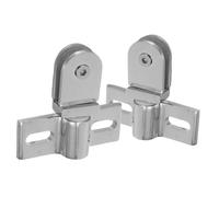 Vaguelly Charnière Pivotante Robuste Alliage de Zinc pour Porte Verre de Support Stable et Sécurisé Paumelles Lourdes pour Salle de Bain avec Accessoires Complets