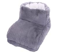 Vaguelly Chaussures Chaudes Électriques Doigt De Pied Coussin Chauffant Plus Chaud Chauffé Coussins Chauffants Chauffe-pieds Pantoufles Chauffantes Pour Hommes Grey Peluche