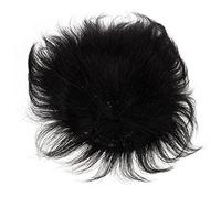 Vaguelly Chauve Postiche Faux Frange Système Capillaire Remplacement Patchs Réaliste Cheveux Courts Naturelle Cosplay Longue Colle Cheveux Naturels Noirs