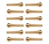 Vaguelly Chevilles de Chevalet en Laiton Lot de 12 Installation Rapide et Structure Stable pour Guitare Acoustique Adaptées aux Accessoires et Fingerstyle