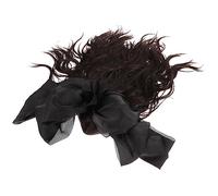 Vaguelly Chignons Postiche Fausse Queue De Cheval Chignon Décoiffé Faux Postiches Pour Queues à Clipser Pour Femmes Noires Avec Pince Cheveux Avec Nœud