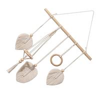 Vaguelly Cintre à Épingles à Cheveux en Macramé Organisateur de Rangement pour Bandeaux Support Décoratif en Coton pour Chambre et Salon Décoration Murale
