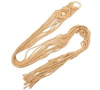 Vaguelly Cintre de Rangement pour Guitare en Corde de Coton Tissée, Support Mural Robuste et Polyvalent, pour Jardins et Couloirs, Décoration Murale Khaki