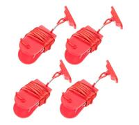 Vaguelly Clé Magnétique Sécurité Immédiate de Remplacement 4 Pièces Rouge Connexion Magnétique, Accessoire Compact pour Tapis Roulant pour Machines de Fitness à Domicile