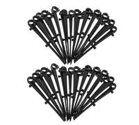 Vaguelly Clips de crochets de gouttière Lot de 60 noirs en ABS, fixation sûre, protection sécurisée, résistants aux UV, pour gouttières commerciales et maille de gouttière