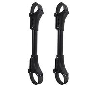 Vaguelly Connecteurs pour Poussettes Jumeaux en Aluminium Noir, Robustes et Pratiques, pour Transformer Deux Poussettes Simples Double, Utilisation en Extérieur