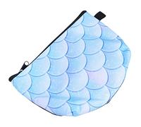 Vaguelly Cosmétique D'échelle Sacs pour Femmes à Main pour L'école Queue De Sirène Trousse De Maquillage Grand De Plage De Lavage De Rangement Polyester