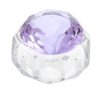 Vaguelly coupe en cristal d'art d'ongle couvercle gel de construction pour les ongles monomère éclair trousse bol coupe manucure gobelet de nettoyage pour stylo Cristal Violet,mauve