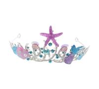 Vaguelly Couronne de Princesse Sirène Alliage avec et Étoiles de Mer Tête pour Mariages Fêtes et Événements Accessoire Élégant pour Femmes et Filles