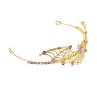 Vaguelly Couronne Métallique Araignée Halloween pour Femme Tiara Métal avec Motif Toile Araignée et Bandeau Gothique et Confortable Accessoire Cosplay et Fête