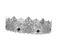 Vaguelly Couronne Royale Médiévale Vintage Pour Homme En Alliage Pierres Décoratives Rustique Pour Bal Mariage Fête Anniversaire