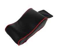Vaguelly Coussin Accoudoir Auto Noir avec Bord Rouge Housse de Protection Antidérapante pour Console Centrale Tapis de Repose Bras pour Voiture Élégant et Durable Protège Intérieur de Votre