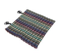Vaguelly Coussin de Siège Auto en Tissu Coton Style Ethnique Rétro, Antidérapant et Facile à Nettoyer, Galette de Chaise Confortable pour Voiture et Bureau
