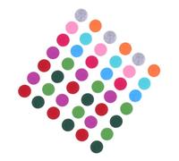 Vaguelly Coussinets Diffuseurs Huiles Essentielles Recharge 100 Pièces 17,5 Mm Feutre Coloré pour Collier Diffuseur Médaillon Printemps Été Absorption Parfum Pendentif Couleur Aléatoire