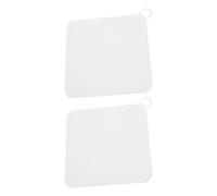 Vaguelly Couvercles de Siphon de Sol en Silicone 2 Pièces, Carrés 20X20 CM, Anti-Odeur pour Bain, et Lavabo, Accessoires de Salle de Bain Pratiques et Sûrs
