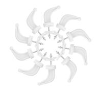 Vaguelly Crochets Blancs en Plastique Séchoir pour Serviettes et Vêtements Lot de 10 pour Radiateur Installation Facile, Design Simple et Fonctionnel pour Salle de Bain