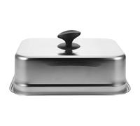 Vaguelly de Cuisson à Fromage : Couvercle de Cuisson à la Vapeur rectangulaire en Acier Inoxydable - de Cuisson en métal Robuste pour Barbecue Teppanyaki à Surface Plane