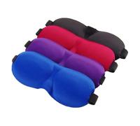 Vaguelly De Sommeil Yeux 4 Pièces Bandeau De Voyage Léger Et Cache-œil 3d Occultant Multicolore Pour Hôtel, Train, Maison, Détente, Unisexe