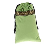 Vaguelly De Tarot Pont Conteneur De Tarot Stockage Cordon Cartes De Tarot De Rangement Tarot Pochette De Tarot Petit Portable Et Pochettes De Tarot Tissu Velours Green